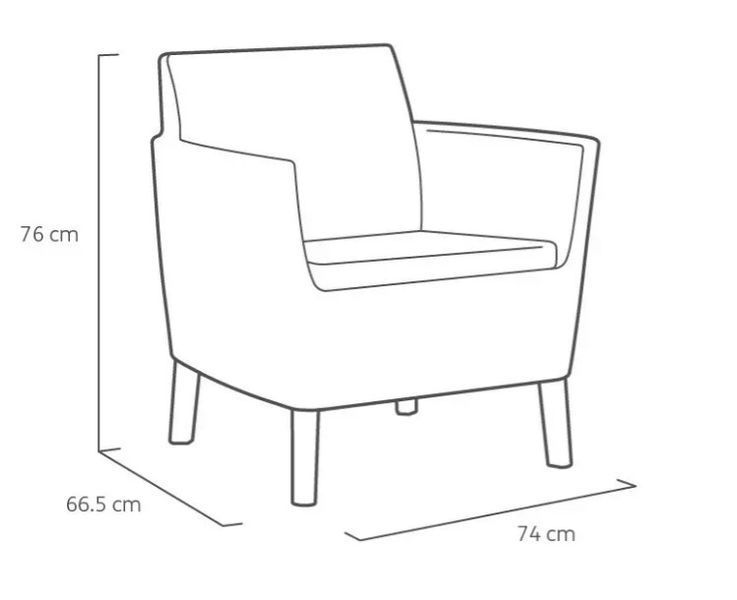 Набір меблів Salemo 3 seater set Allibert 8711245158693 8711245158693 фото