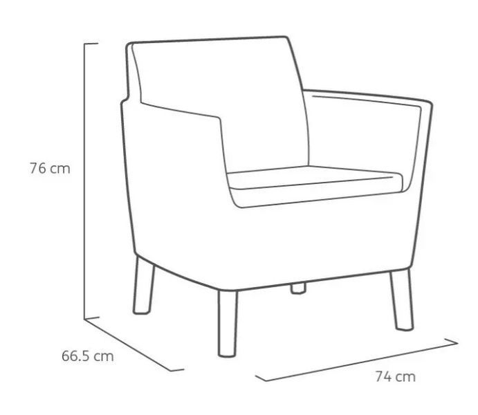 Набір меблів Salemo 3 seater set Allibert 8711245158709 8711245158709 фото