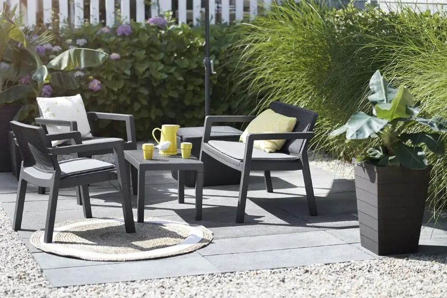 Набор мебели Emily Patio set с подушками графит Keter 8711245148250 8711245148250 фото