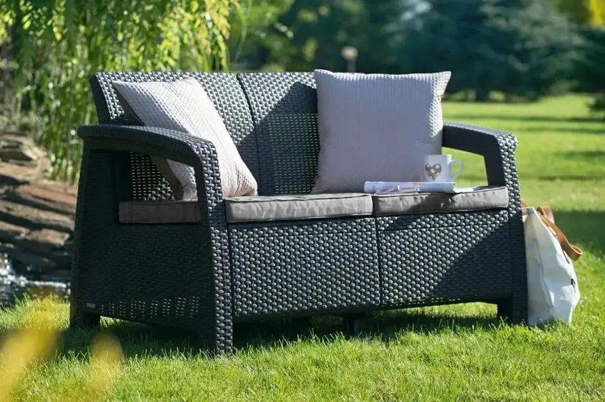 Софа Keter Corfu love seat Графит 223233 223233 фото