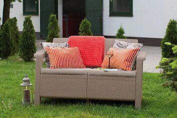 Софа Keter Corfu love seat Капучино 227644 227644 фото