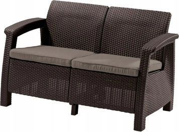 Софа Keter Corfu love seat Коричневий 223214 223214 фото