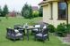 Комплект пластиковой садовой мебели из искусственного ротанга Keter Pelano Set With Lima Table графит 233328 233328 фото 5