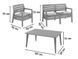 Комплект пластиковой садовой мебели из искусственного ротанга Keter Pelano Set With Lima Table графит 233328 233328 фото 8