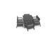 Комплект пластиковой садовой мебели из искусственного ротанга Keter Pelano Set With Lima Table графит 233328 233328 фото 2