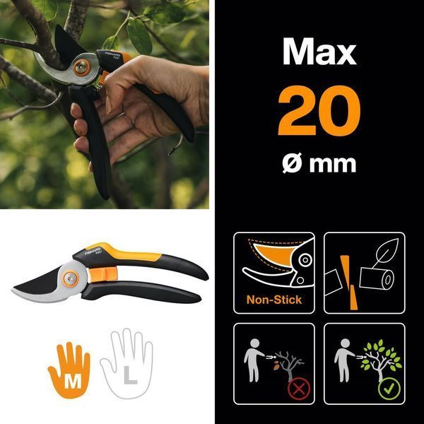 Площинний секатор Fiskars Solid&trade; P321 (1057162) 1057162 фото