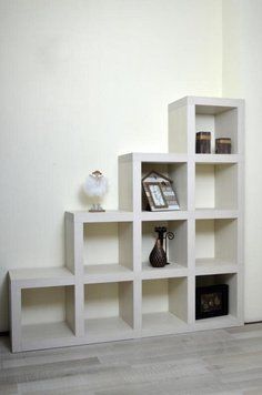Стелаж меблевий Кубус "Стійка 4*4" (1442*1442*293 мм) вудлайн кремовий 3D HDF Inteo 40515854 40515854 фото
