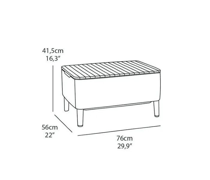 Набор мебели для террасы KETER Salemo balcony SET (236845) коричневый 253201 253201 фото