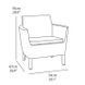 Набір меблів для тераси KETER Salemo balcony SET капучино 253202 253202 фото 4