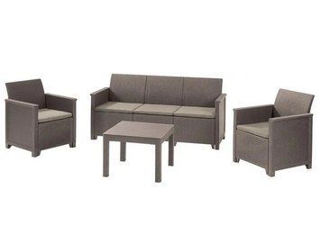 Комплект садових меблів EMMA 3 SOFA Капучино Keter 246154 246154 фото