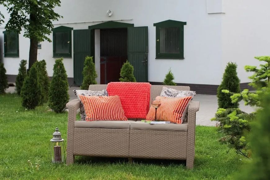 Диван для саду і тераси Keter Corfu II Love Seat 258974 капучино 258974 фото