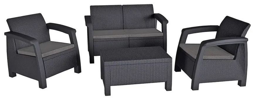 Комплект садових меблів Keter Bahamas Set Графіт 230686 230686 фото