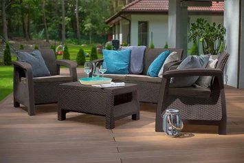 Комплект садових меблів Keter Bahamas Set Коричневий 230683 230683 фото