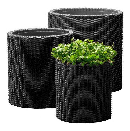 Горщик для квітів M Cylinder Planter Keter 7290103668211 7290103668211 фото