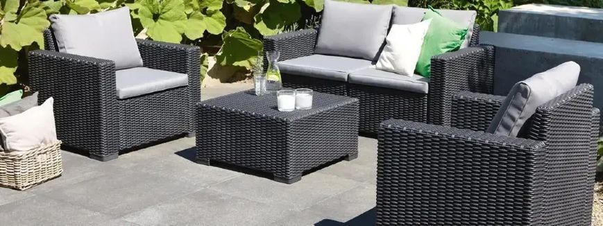 Диван для сада и террасы Keter California SOFA (231563) графит 252816 252816 фото