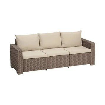 Диван для саду та тераси Keter California Sofa 3 258765 капучино 258765 фото