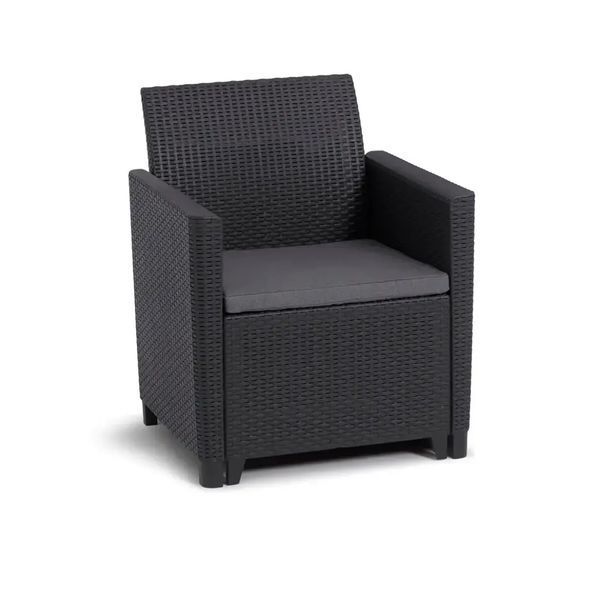 Комплект садових меблів Keter Claire 5 seater set Графіт 252698 252698 фото