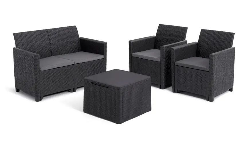 Комплект садових меблів Keter Claire set графіт 253084 253084 фото
