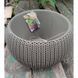 Горщик для рослин Cozies M коричневий в комплекті ланюжок Keter 7290106932470 фото 2