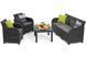 Набір садових меблів Kete Rosalie 3S 5 Seater Set With Orlando Dig Table графіт 249587 249587 фото 3