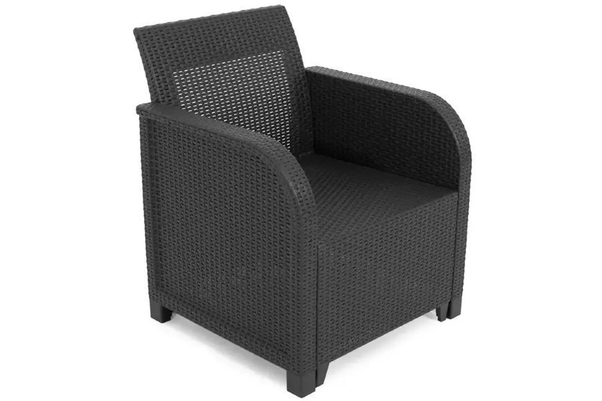 Набір садових меблів Kete Rosalie 3S 5 Seater Set With Orlando Dig Table графіт 249587 249587 фото