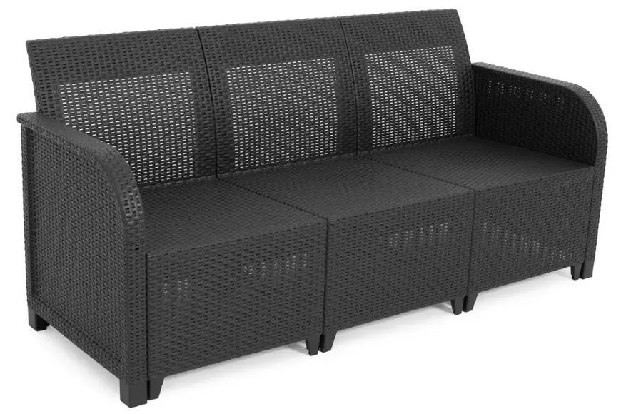 Набір садових меблів Kete Rosalie 3S 5 Seater Set With Orlando Dig Table графіт 249587 249587 фото