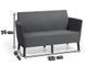 Диван садовый SALEMO 2 SOFA Графит 244099 244099 фото 2