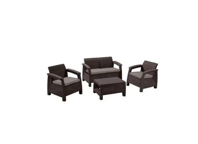 Комплект садових меблів Keter Corfu Set Коричневий 223201 223201 фото