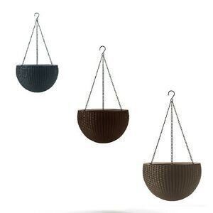 Горщик для рослин Rattan hanging sphere коричневий Keter 7290106924567 фото