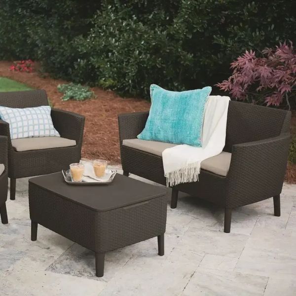 Диван садовый SALEMO 2 SOFA Коричневый 244096 244096 фото