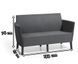 Диван садовый SALEMO 2 SOFA Коричневый 244096 244096 фото 2