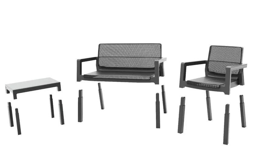 Набор садовой мебели Keter Emily Patio set графит 247063 247063 фото