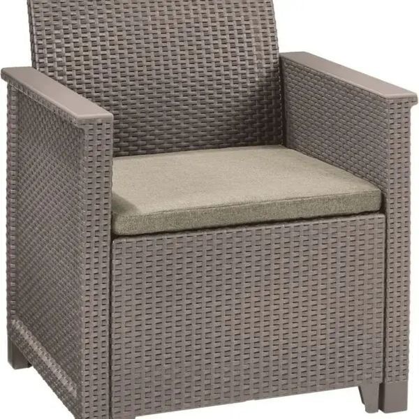Комплект садових меблів Keter Elodie 2 Seater Sofa Set (246155) капучино 254091 254091 фото
