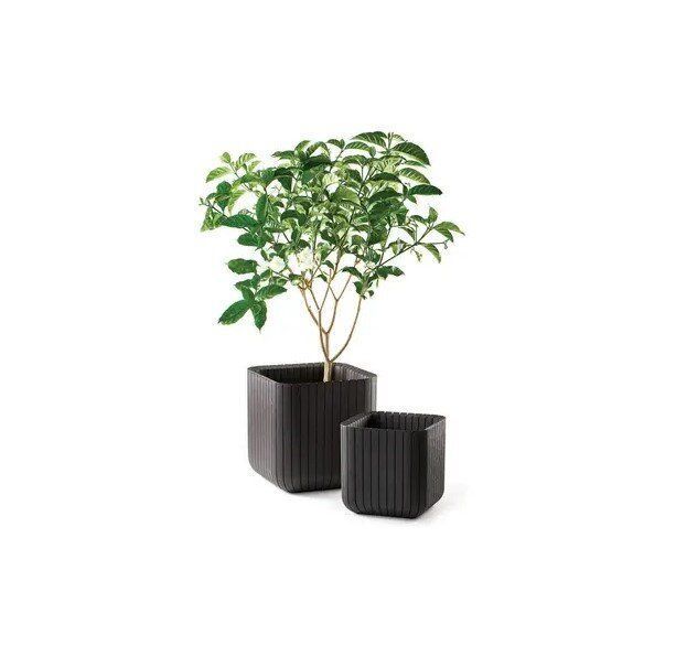 Цветочный горшок Keter Cube Planter L графит 230225 230225 фото