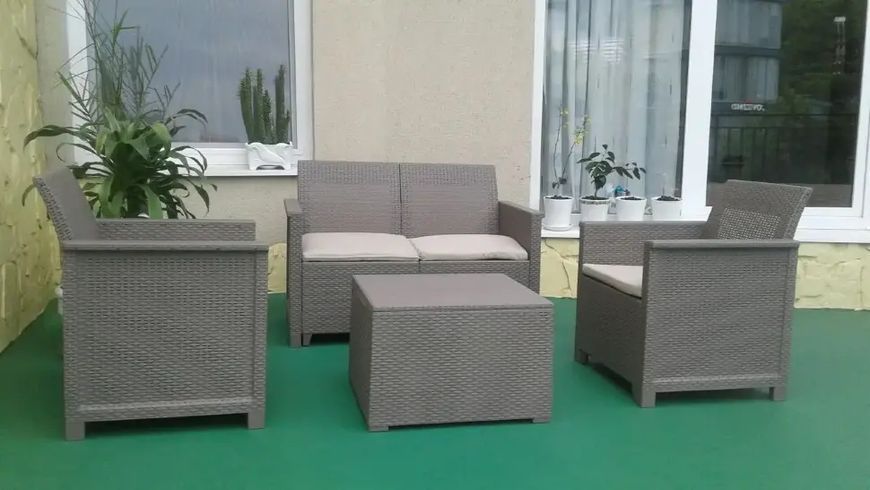 Комплект садових меблів Keter Elodie 2 Seater Sofa Set (246155) капучино 254091 254091 фото