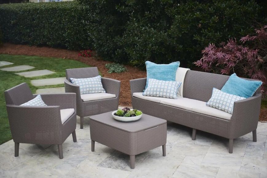 Диван садовый SALEMO 3 SEATER SOFA Keter Капучино 244094 244094 фото